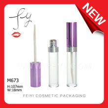 Shiny Purple Round Lipgloss Tube